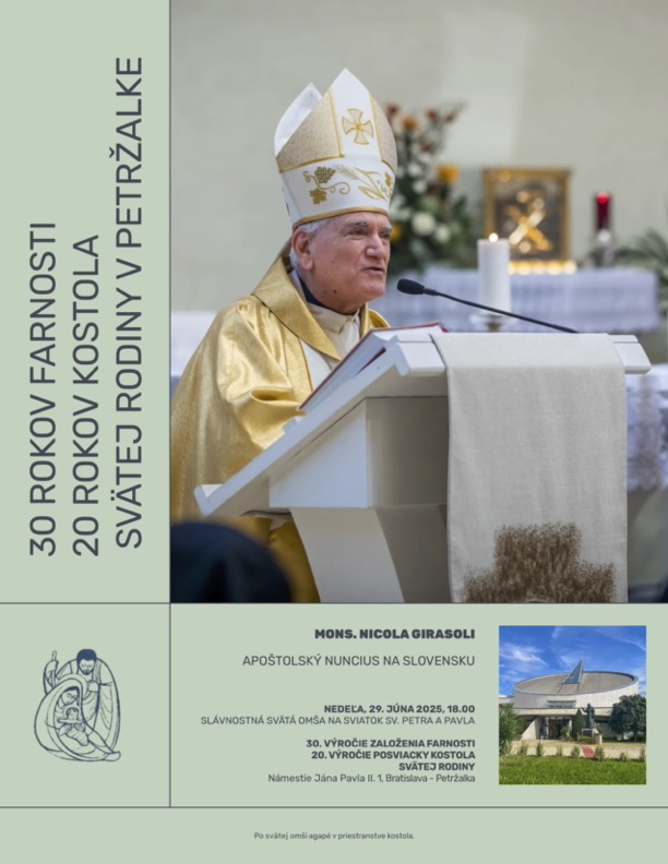 Slávenie výročí s nunciom