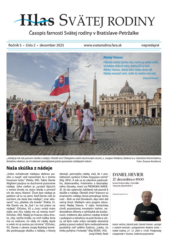 Hlas Svätej rodiny (12/25)